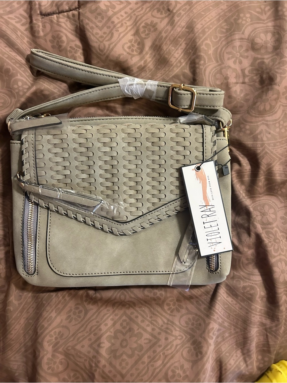 Violet ray crossbody  Bag -